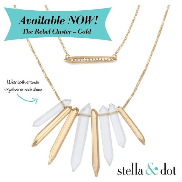 Stella & Dot Rebel Cluster Necklace - Picture 3 of 3